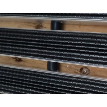 ACO Schoonloper Aluminium mat met rubberstroken zwart 60x60x2cm