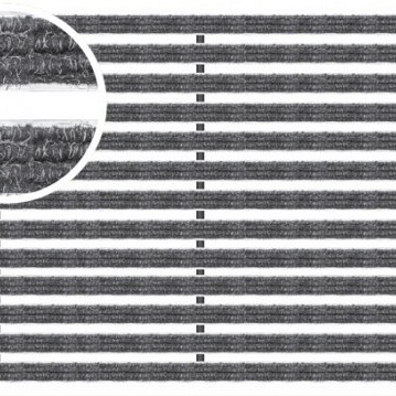 ACO Schoonloper Aluminium mat met tapijtstroken antraciet 60x60x2cm