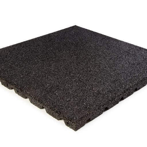 Rubbertegel 100x100x3 zwart