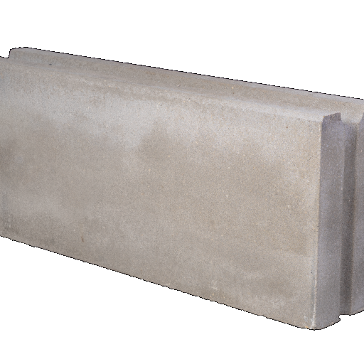 Betonband met fietsgoot grijs 20x40x100cm