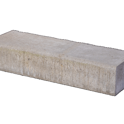 Betonbiels 12x20x60 grijs