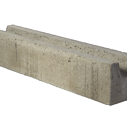 fietsgoot 100x20x20 grijs