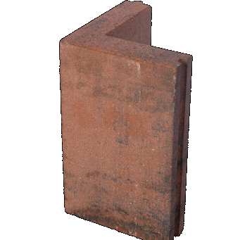 Opsluitband Hoekstuk 7x40x25 Roestbruin