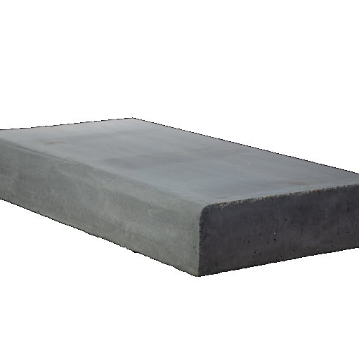 Holblok-traptreden 50x50x15 zwart beton