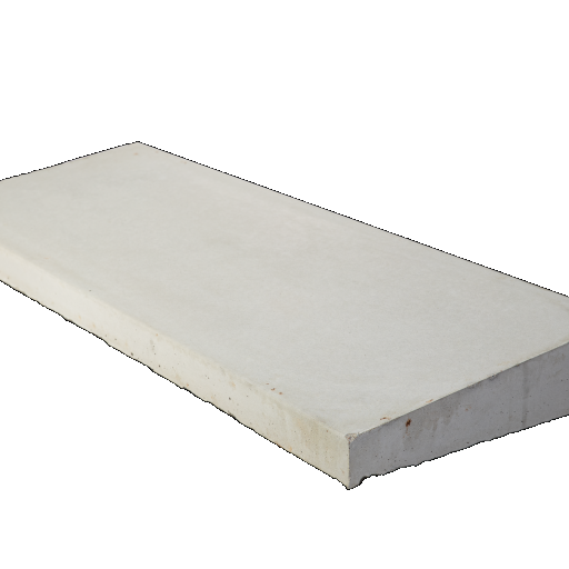 muurafdekband 1 zijdig 33x100x10/6 glad grijs