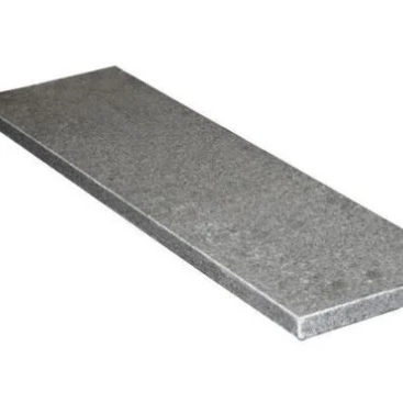 Afdekplaat / vijverrand Graniet G654 antraciet 50x20x3 cm Hoek met facet - prijs op aanvraag -