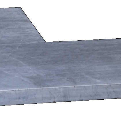 Afdekplaat / vijverrand Hoek Rustico 50/20x50x3 cm - maandprijs