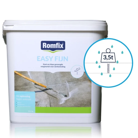 Romfix Easy Fijn 12,5 kg Neutraal (voegbreedte vanaf 3 mm)