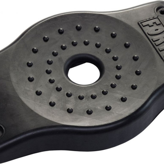 groot rubberen schommelzitje 'FORTO' - zwart