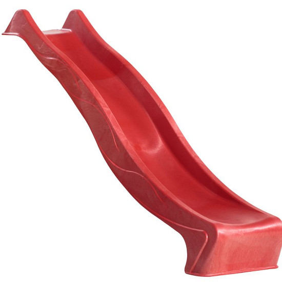 HDPE glijbaan met golf - 'reX' - h: 1200 - 8 voet - rood