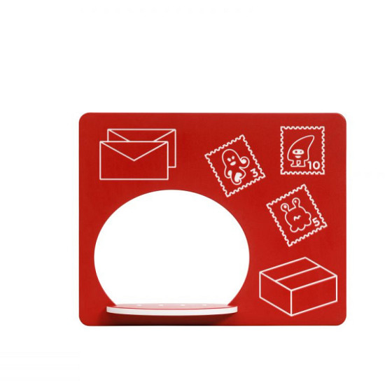 HDPE speelpaneel 'postkantoor' - rood - 735 x 585 mm
