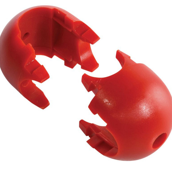 kruisverbinding voor gewapend touw - rood