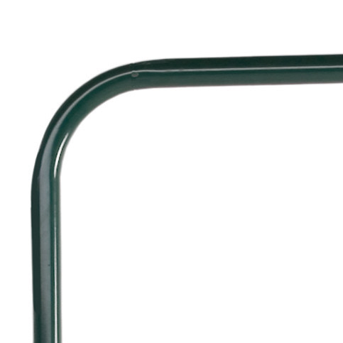 metalen glijpaal - vrij uiteinde - groen