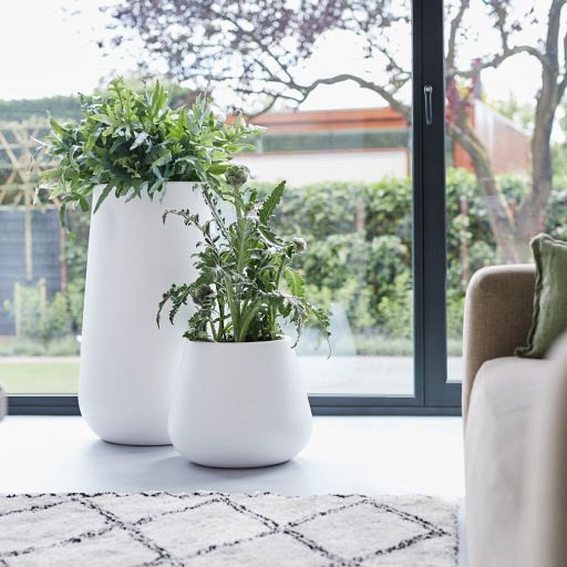 Elho pure cone 55 wit (lxbxh)55x55x46,5