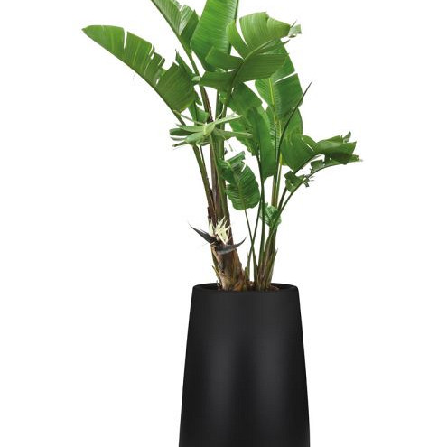 Elho pure cone high 45 zwart (lxbxh)43x43x66,3