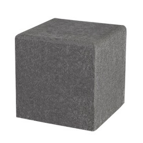 Schellevis Zitelement vierkant 50x50x50 cm grijs