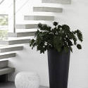 Elho pure straight round high 40 antraciet (lxbxh)39x39x80