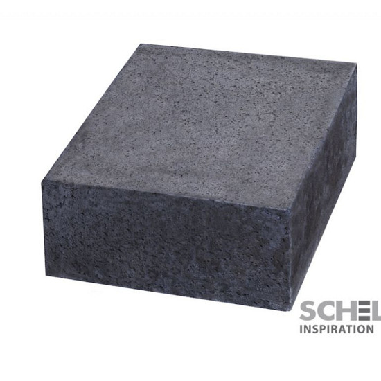 Schellevis Halve traptrede 50x40x20 cm grijs massief