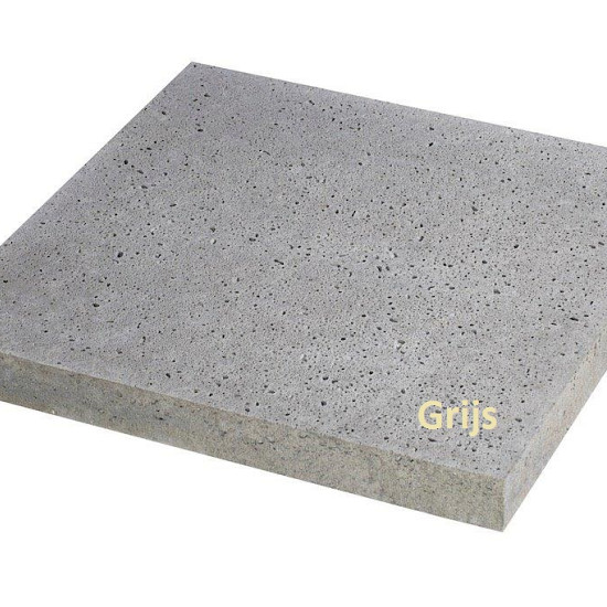 Schellevis Halve traptrede 50x40x20 cm grijs massief