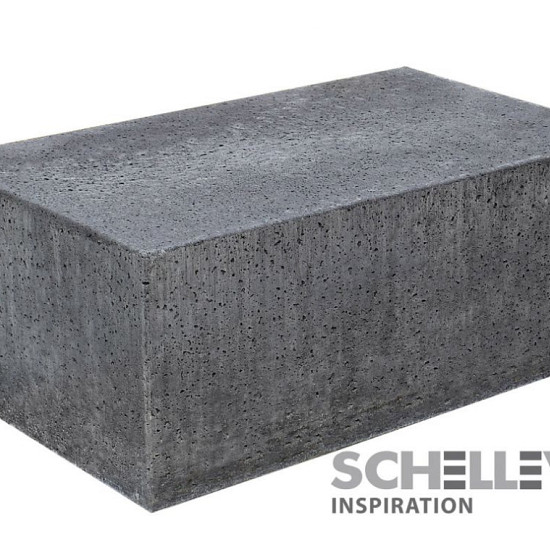 Schellevis Zitelement 100x60x40 cm recht antraciet