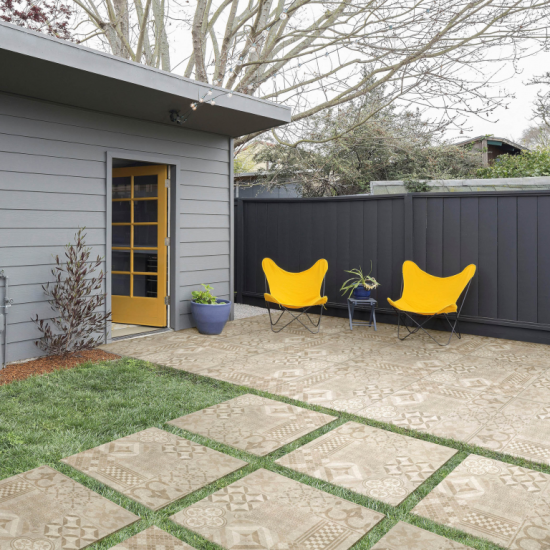 GeoCeramica® Design 60x60x4 Mosaik Beige