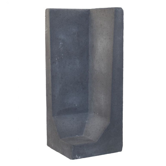 L-hoekelement Zwart 100x40x40 cm (hxbxd)