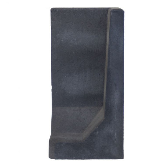 L-hoekelement Zwart 80x80x40 cm (hxbxd) (hxbxd)