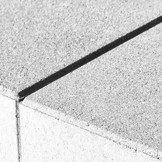 Muur afdekplaat 100x25x5 Noorswit
