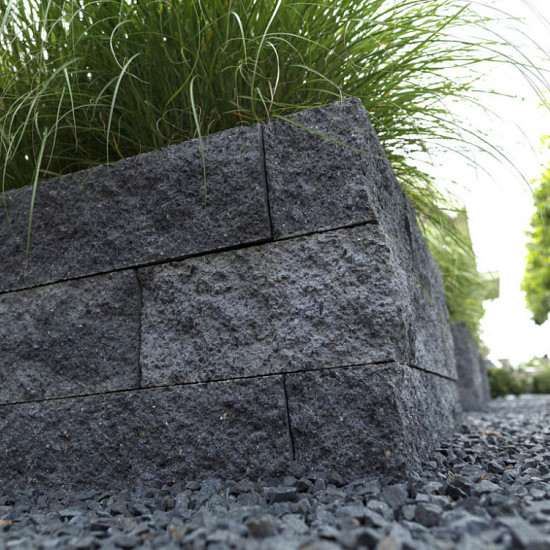 Splitblok Rox 37,7x9x8,9 noors antraciet