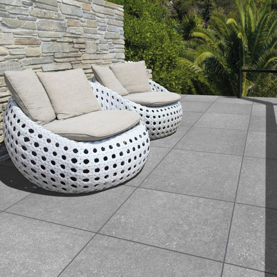 GeoCeramica® Entrée 60x60x4 BB stone Light Grey
