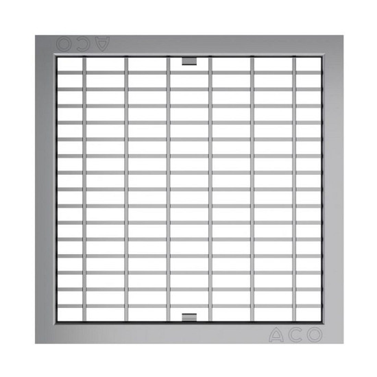 Aco Europoint modulaire afwateringspunt Maasrooster 30/10 verzinkt staat 25x25 cm