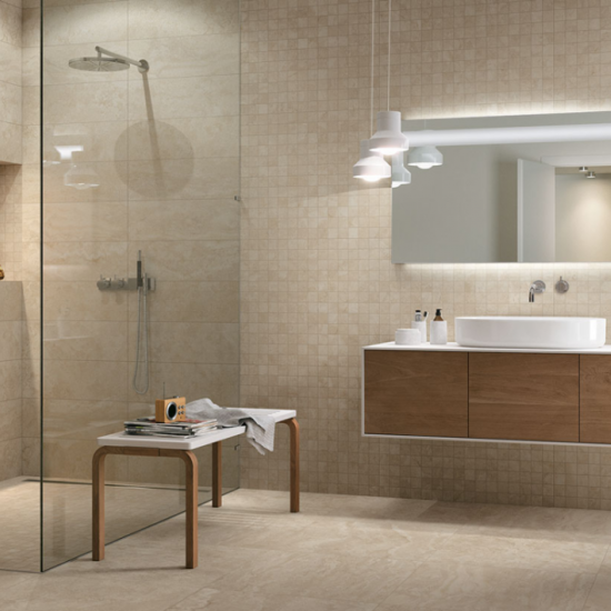 Keramische tegel 90x45x2 cm NaMe Strutturata Jura Beige NE10