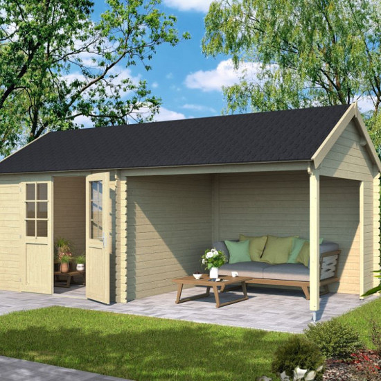 Tuinhuis Fraya 570x275 (bxd) Onbehandeld