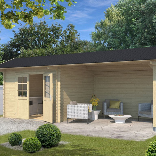 Tuinhuis Maribel 680x300 (bxd) Onbehandeld