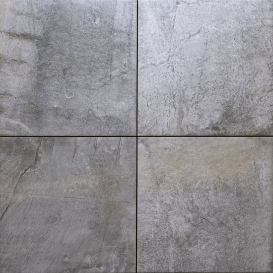 Keramische tegel 80x80x2 cm Due Tropea Grigio gerectificeerd