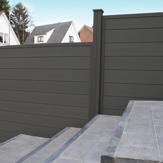 DuoFuse Composiet Tand/Groef Plank - Graphite Black (180 x 15 x 27 cm)