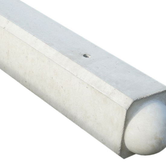 3-sponning paal Bol 10x10x180 (sponning 37 cm) Wit