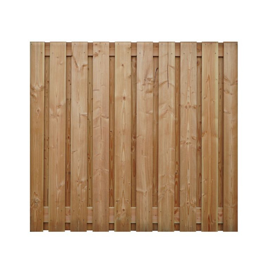 Douglas scherm 19 planks - recht 180x130 cm
