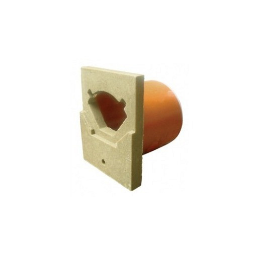 Euroline eindplaat met zijuitloop 11cm