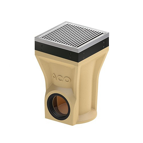 Aco Europoint Lage onderbak incl zijaansluiting 25x25x35 cm