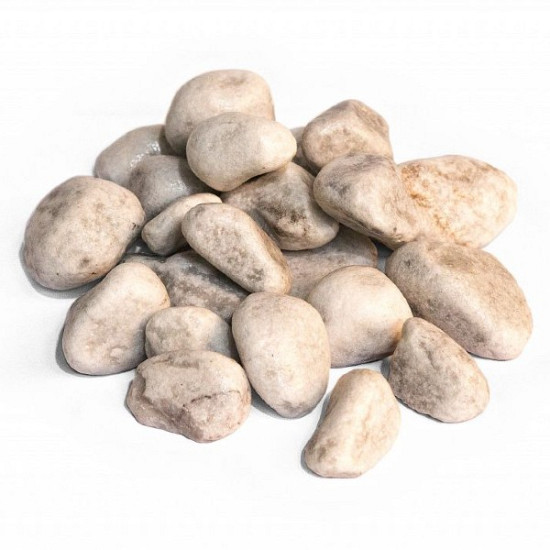 Carrara / marmer rond 40-60 mm (1000 kg)