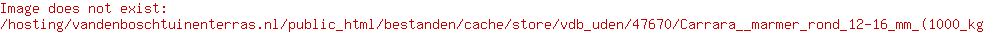 Carrara / marmer rond 12-16 mm (1000 kg)