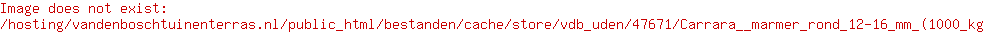 Carrara / marmer rond 12-16 mm (1000 kg)