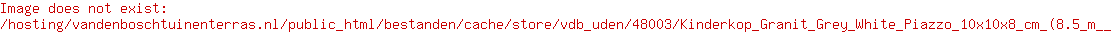 Kinderkop Granit Grey White Piazzo 10x10x8 cm (8.5 m²)