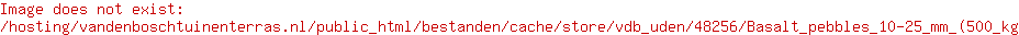 Basalt pebbles 10-25 mm (500 kg)