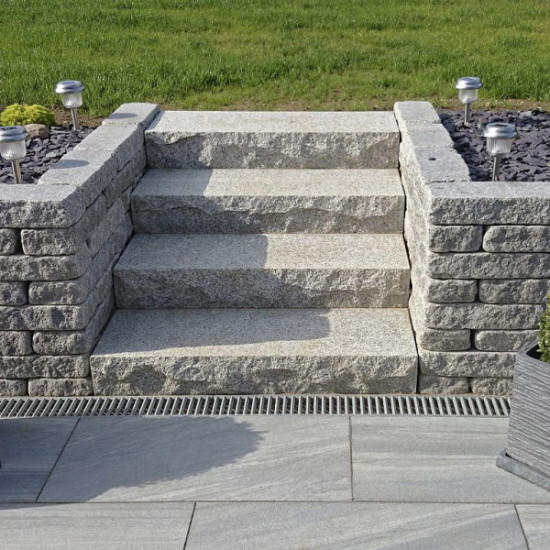 Graniwall Grey Rockface 40x16x8 cm - maandprijs