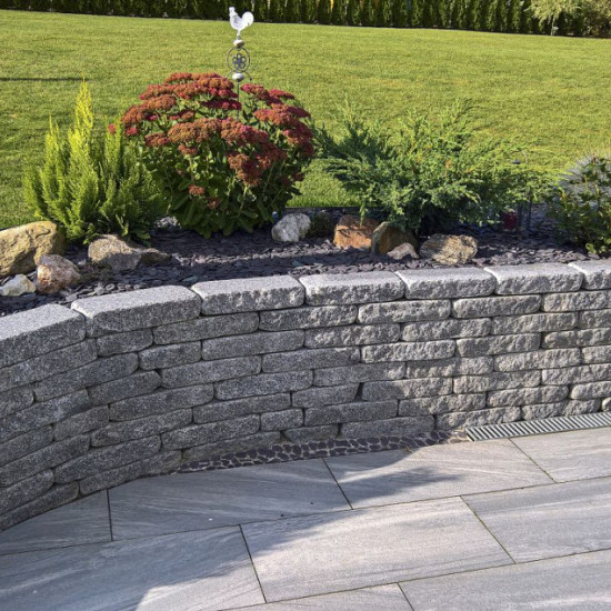 Graniwall Grey Rockface 40x16x8 cm - maandprijs