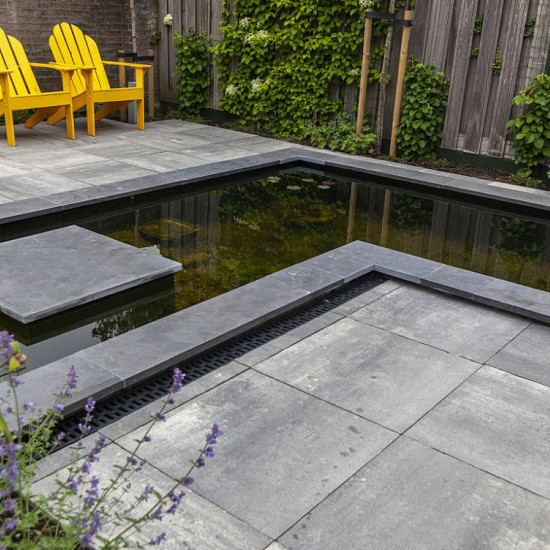 Afdekplaat / vijverrand Blue moon honed linea 100x30x3 - maandprijs