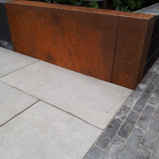 ECCOBorders® | Betotop | Corten hoekstuk (15x43cm)