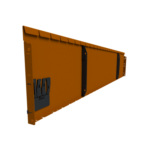 Flexline 400x2160 mm, Weervast (corten) incl. 5 grondnagels en verbindingsset